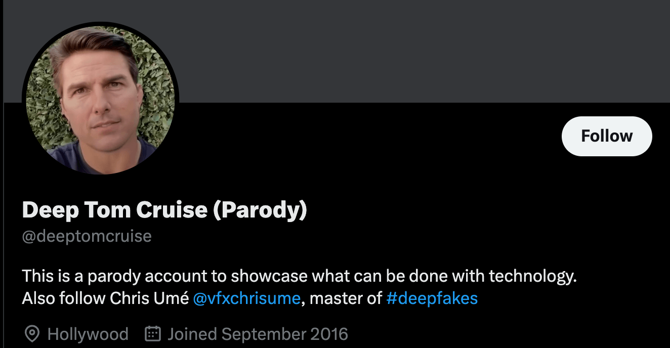 Deep tom cruise twitter