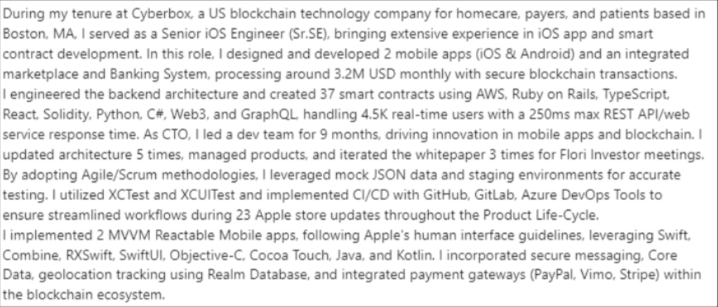Vu Minh Dao's experience in blockchain transactions